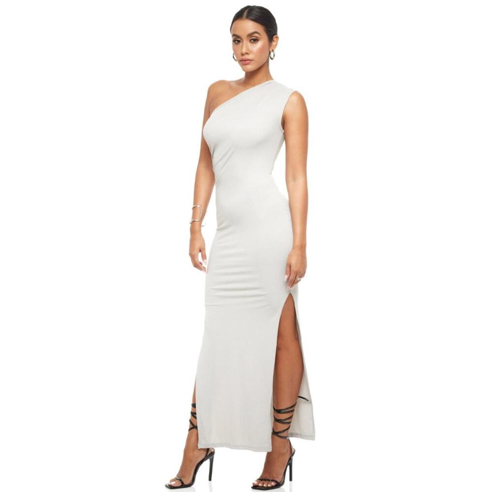 YG COLLECTION: Tha Maxi Shoulder Dress - Grey